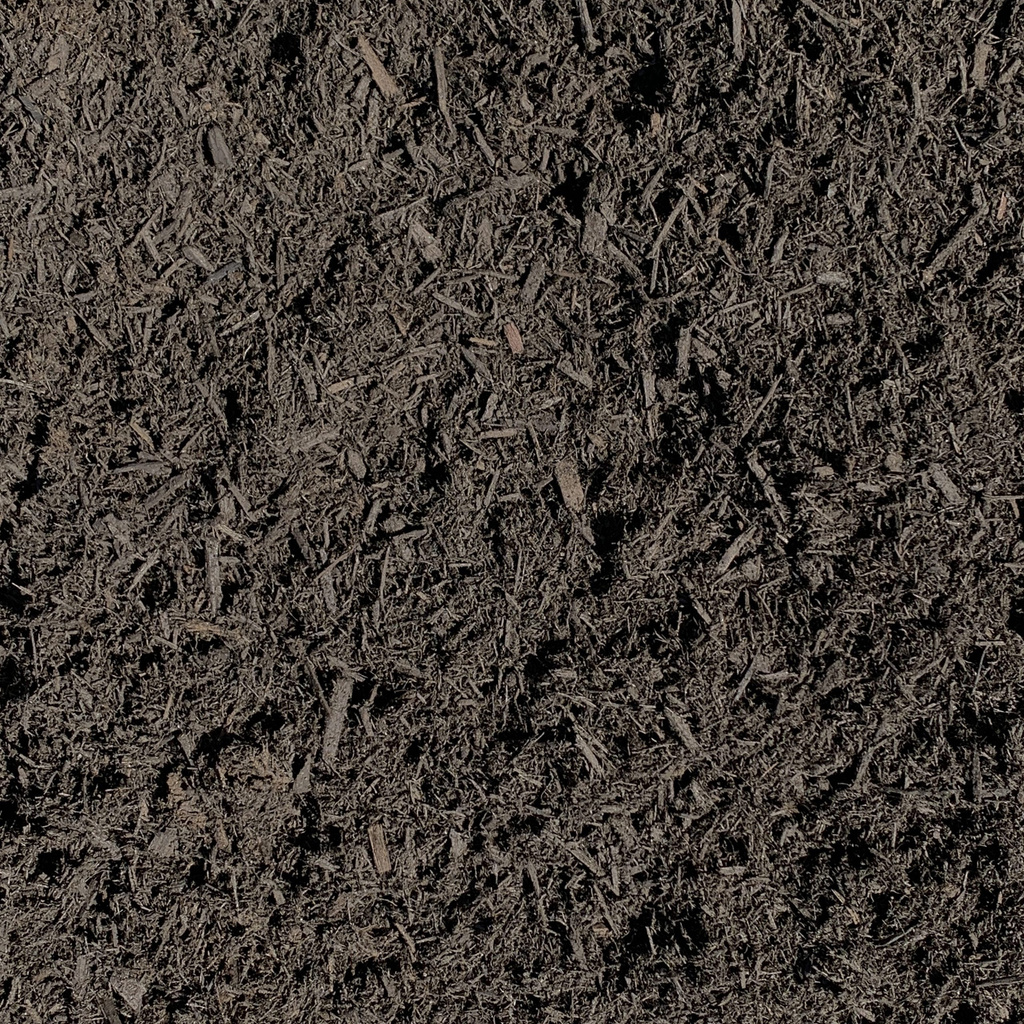 Black hardwood mulch texture abstract background
